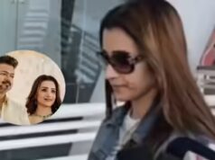 Trisha evita di rispondere alle domande su Vijay all’aeroporto di Chennai