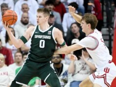 Il numero 13 dello Stato del Michigan estende la serie di vittorie consecutive sullo scivolamento dell’Indiana