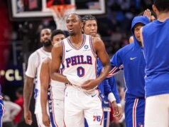 Tyrese Maxey (dito) dell’All-Star G dei 76ers salterà almeno 2 partite