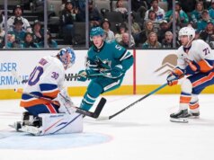 Gli isolani migliorano fino al 9-0 nell’OT con Bo Horvat vincitore del gioco contro gli Sharks