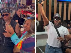 Tré Melvin sembra ombreggiare Nicki Minaj mentre ospita TMZ Brunch Bus