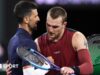 Draper lotta per una vittoria strabiliante su Djokovic