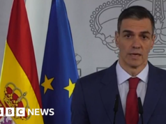 Lo spagnolo Pedro Sánchez risponde alla minaccia di Trump di interrompere il commercio dicendo “no alla guerra”