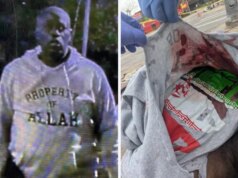 La foto mostra l’uccisione di un uomo armato del Texas con il simbolo iraniano sulla maglietta