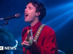 Il biglietto ricordo per il concerto di Cruz Beckham in Galles cube che Cardiff è in Inghilterra