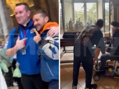 Shia LaBeouf si gode una giornata turistica in Vaticano con suo padre, in video