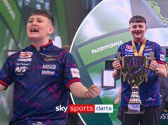 Lawrie, 15 anni, numero 1 del mondo WDF, colpisce nove darter