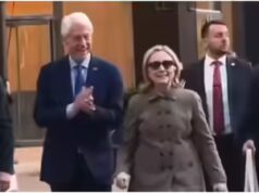 “No, non farlo”: Hillary Clinton si tira indietro mentre Invoice Clinton la spinge verso le trafficate strisce pedonali – guarda il video
