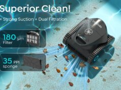 Efficienza ridefinita: una recensione del robotic pulitore per piscine senza fili Talosbo C1