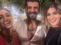 Kriti si unisce a Vijay-Rashmika per un ricevimento costellato di stelle