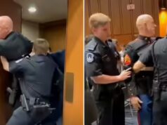 Guarda: Ex-marine ferito mentre la protesta contro la guerra in Iran scatena una rissa all’udienza del Senato