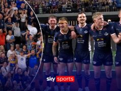 ‘Questo è speciale’ | I rinoceronti festeggiano con i fan dopo la vittoria dominante a Las Vegas