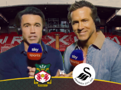 Ryan e Rob commenteranno la partita del Wrexham in diretta su Sky!