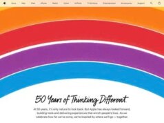Apple celebra il cinquantesimo anniversario con un tributo animato alla house web page